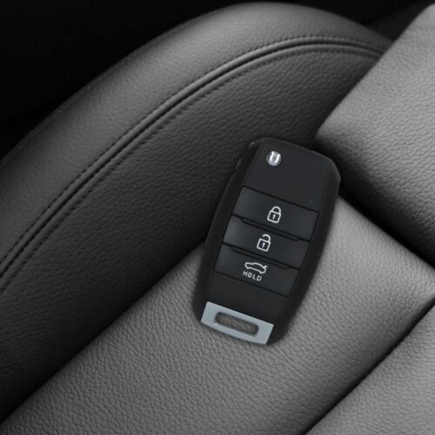 Carcasa Cheie pentru Kia, 3-4 Butoane, Kwmobile, Plastic, Negru, 48228.01 fotografia produsului View 5 L
