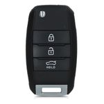 Carcasa Cheie pentru Kia, 3-4 Butoane, Kwmobile, Plastic, Negru, 48228.01 fotografia produsului View 6 S