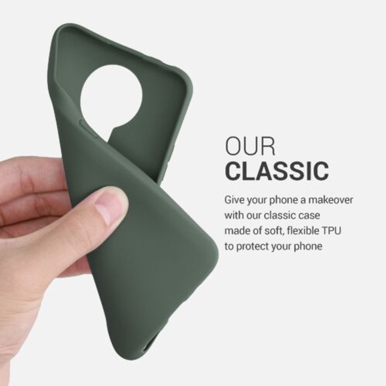Husa pentru Nokia 3.4, Silicon, Verde, 53495.166 fotografia produsului View 4 L