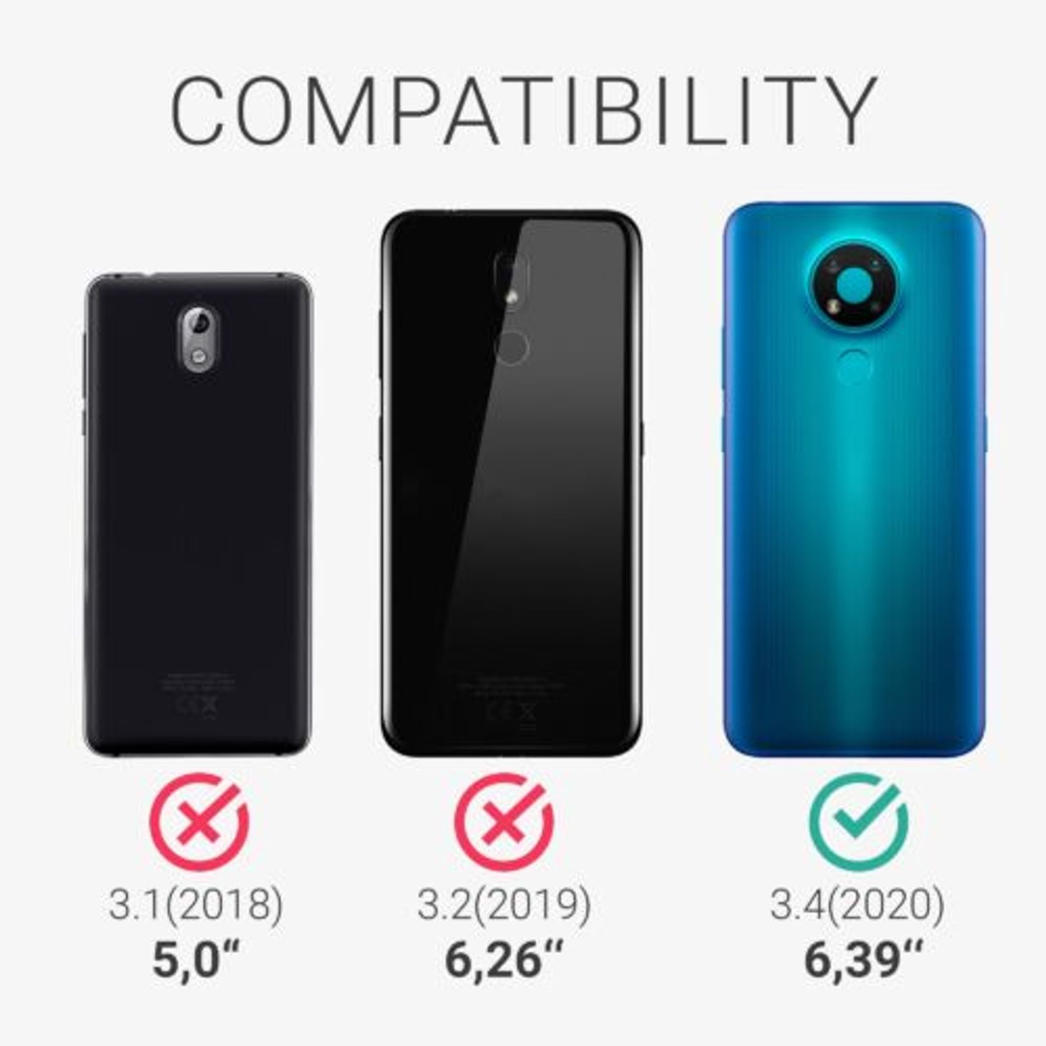Husa pentru Nokia 3.4, Silicon, Verde, 53495.166 fotografia produsului View 6 L