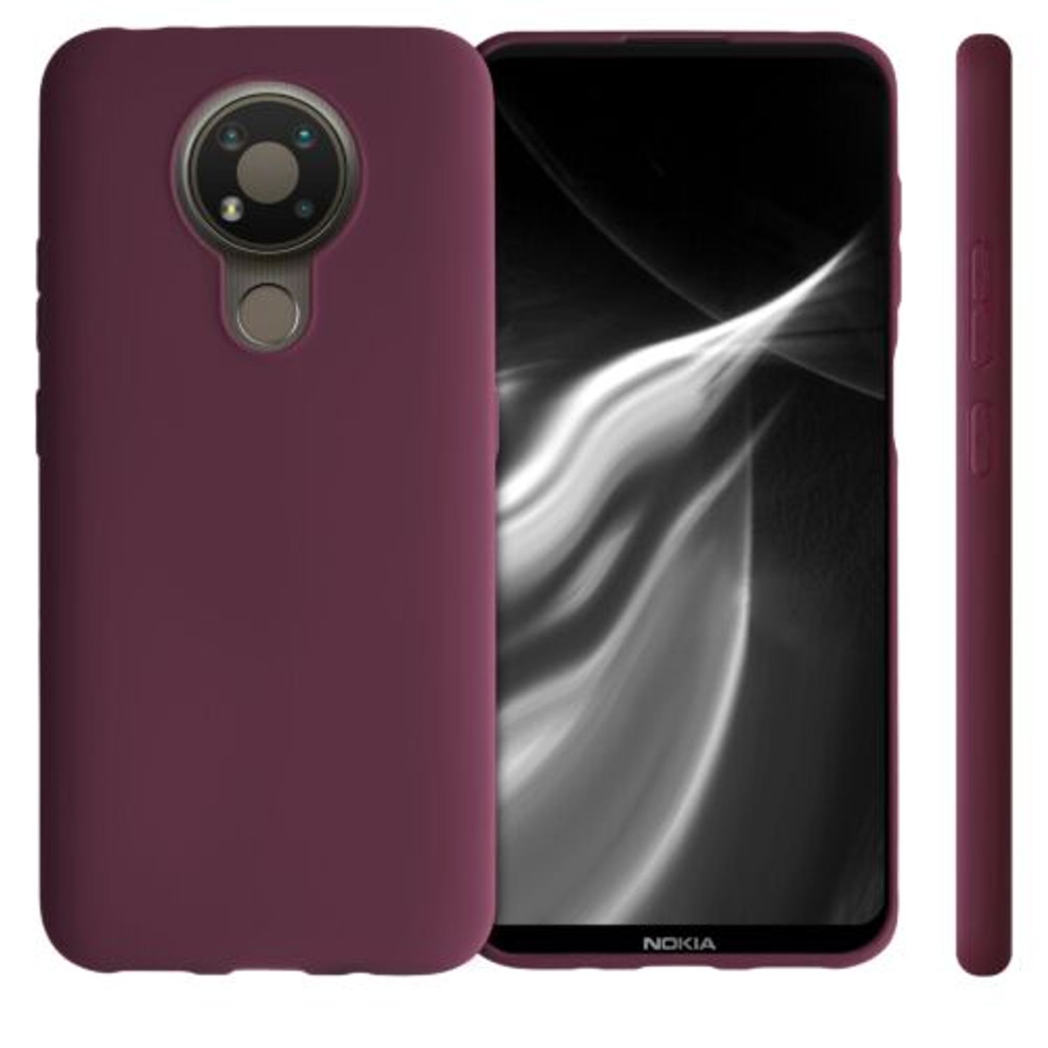 Husa pentru Nokia 3.4, Silicon, Violet, 53495.187 fotografia produsului View 2 L