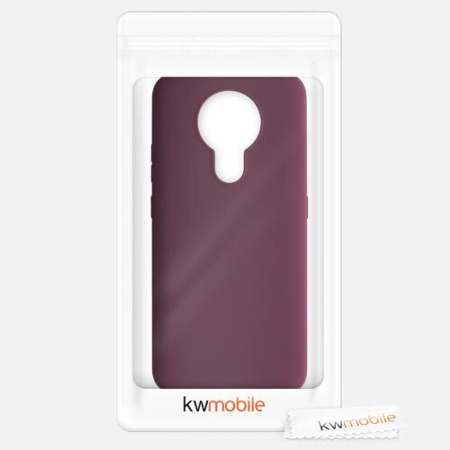Husa pentru Nokia 3.4, Silicon, Violet, 53495.187 fotografia produsului View 7 L