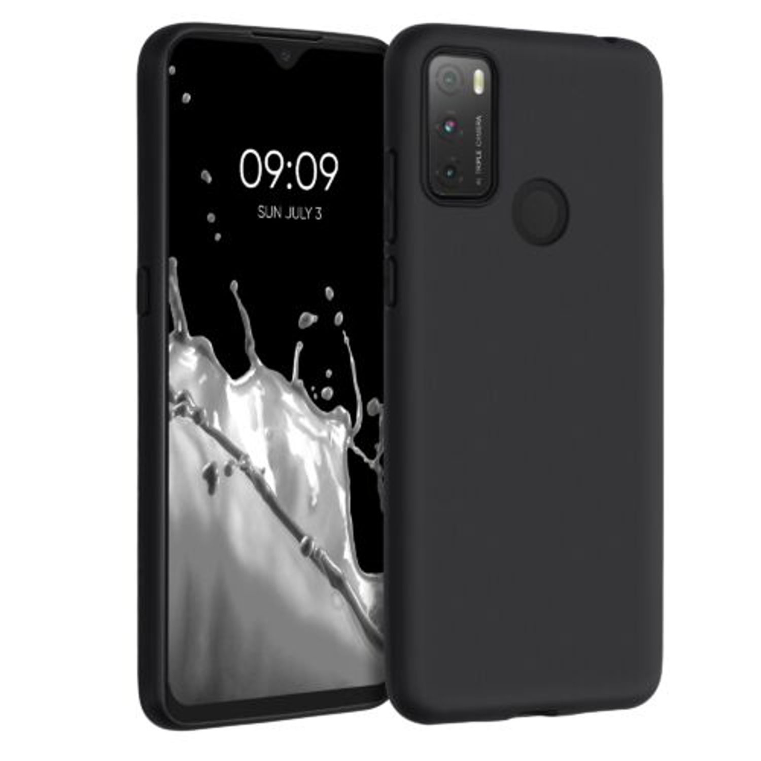 Husa pentru Alcatel 3L (2021), Silicon, Negru, 54467.01 fotografia produsului