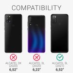 Husa pentru Alcatel 3L (2021), Silicon, Negru, 54467.01 fotografia produsului View 6 S
