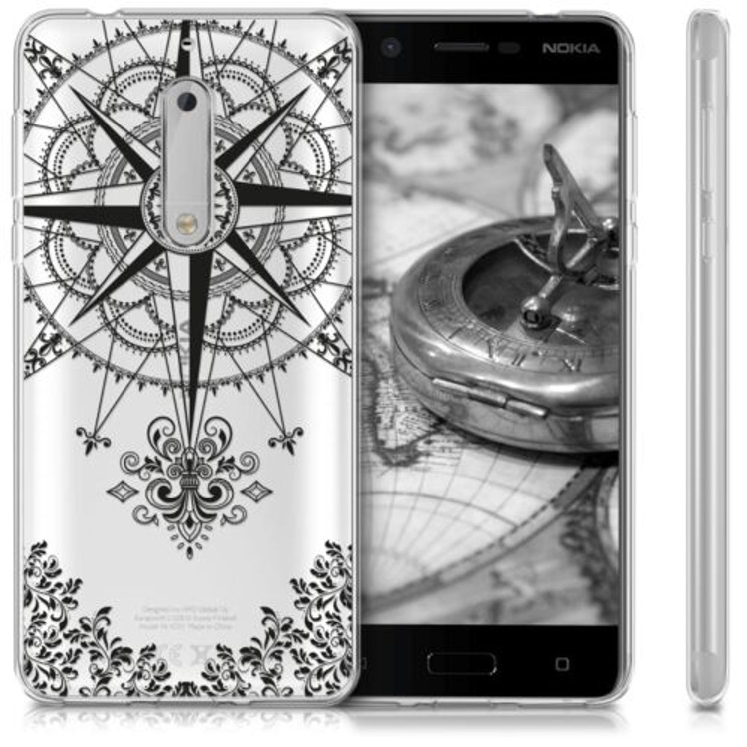 Husa pentru Nokia 5, Silicon, Multicolor, 41112.03 fotografia produsului View 2 L