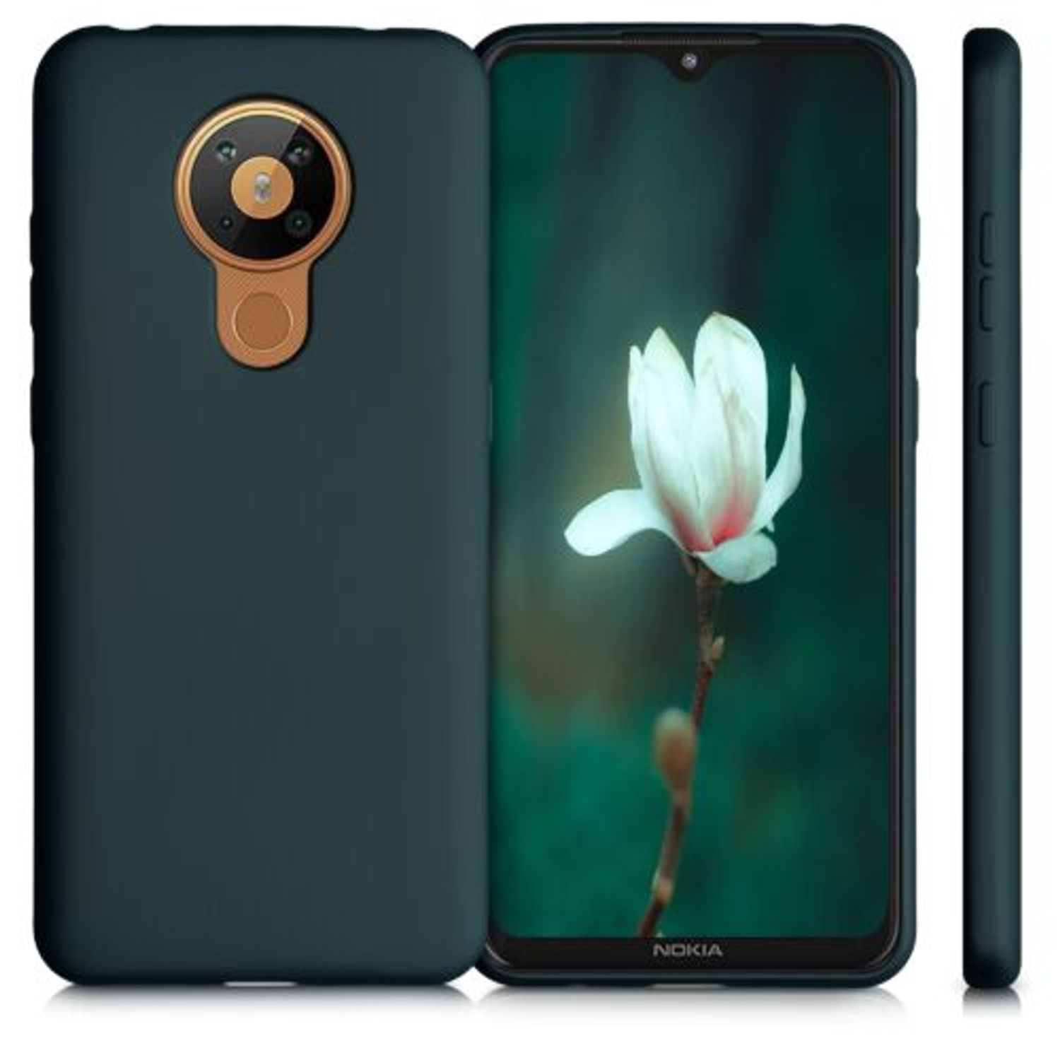 Husa pentru Nokia 5.3, Silicon, Verde, 53552.14 fotografia produsului View 2 L