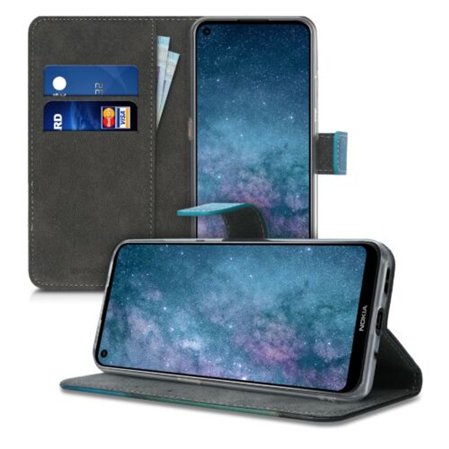 Husa pentru Nokia 5.4, Piele ecologica, Multicolor, 54405.02 fotografia produsului View 2 L