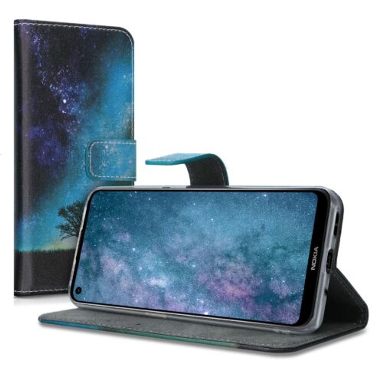 Husa pentru Nokia 5.4, Piele ecologica, Multicolor, 54405.02 fotografia produsului View 5 L