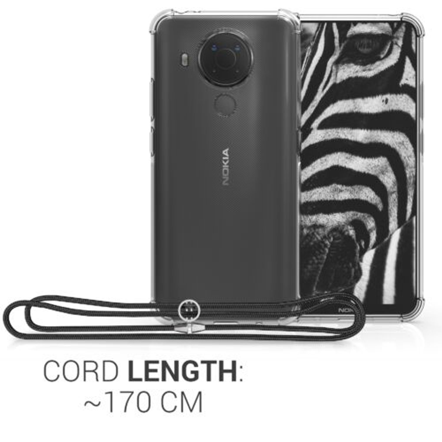 Husa pentru Nokia 5.4, Silicon, Transparent, 54231.03 fotografia produsului View 13 L