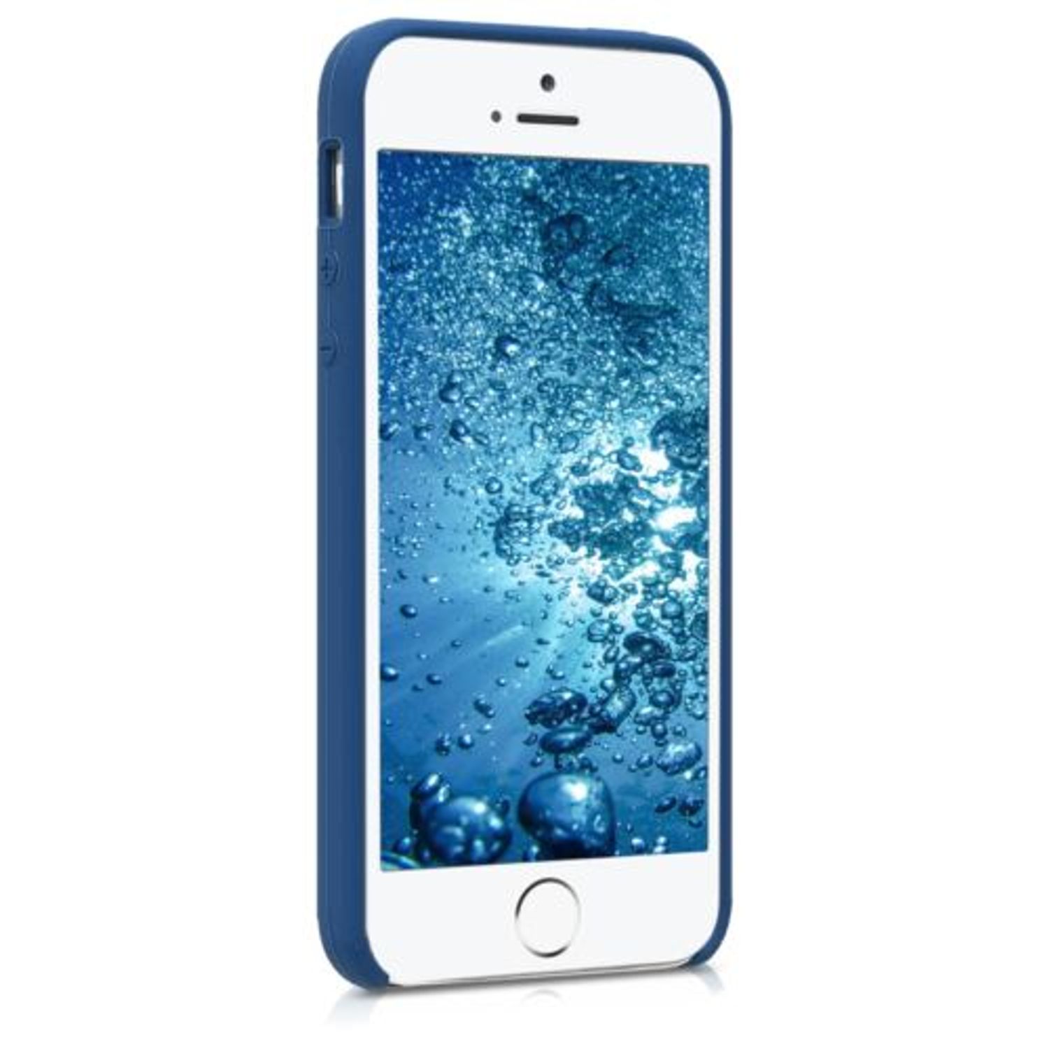 Husa pentru Apple iPhone 5/iPhone 5s/iPhone SE, Silicon, Albastru, 42766.116 fotografia produsului View 3 L