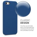 Husa pentru Apple iPhone 5/iPhone 5s/iPhone SE, Silicon, Albastru, 42766.116 fotografia produsului View 4 S