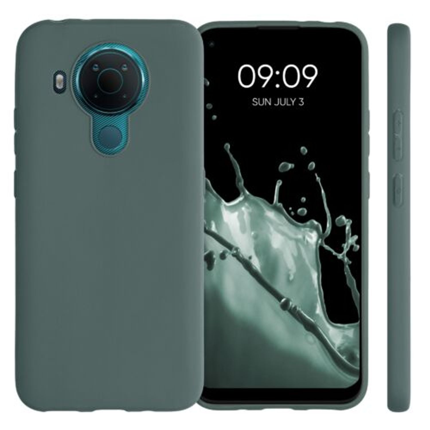 Husa pentru Nokia 5.4, Silicon, Verde, 54109.166 fotografia produsului View 2 L