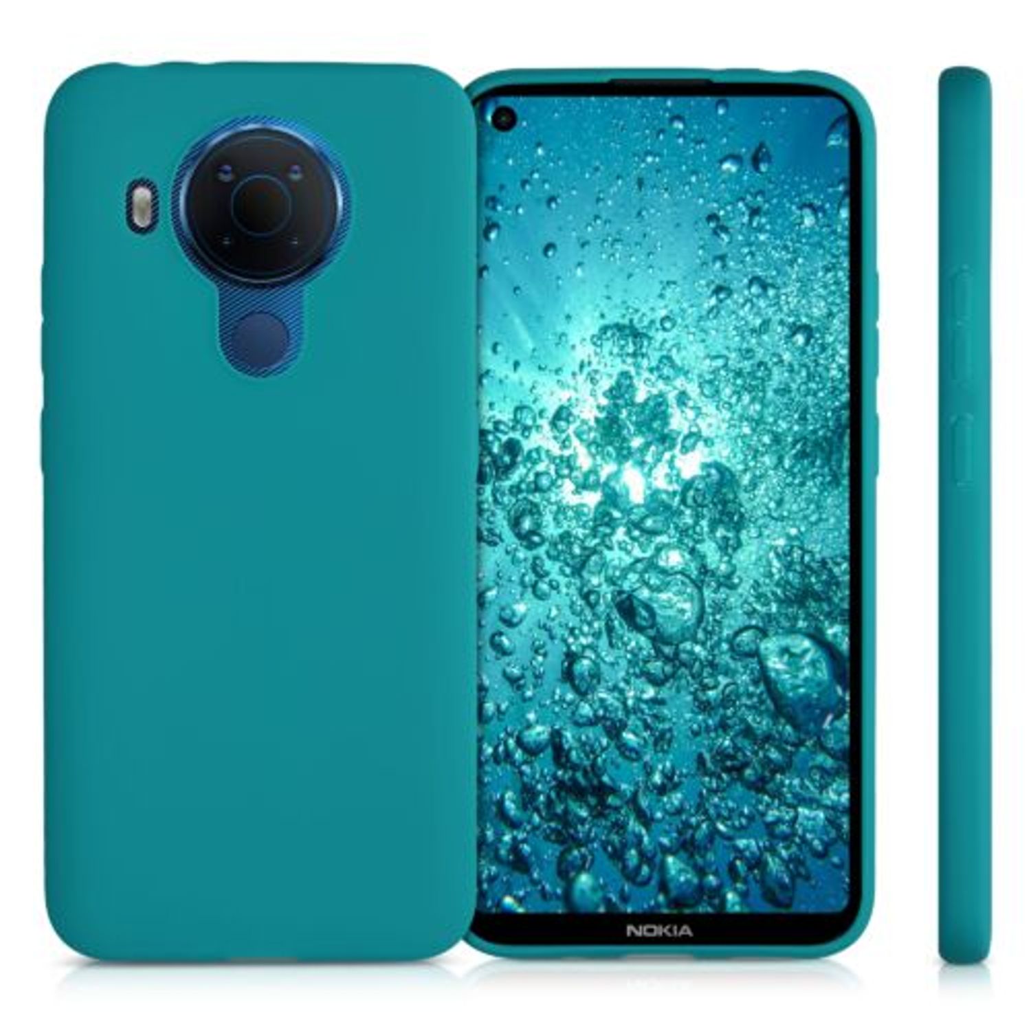 Husa pentru Nokia 5.4, Silicon, Verde, 54109.57 fotografia produsului View 2 L