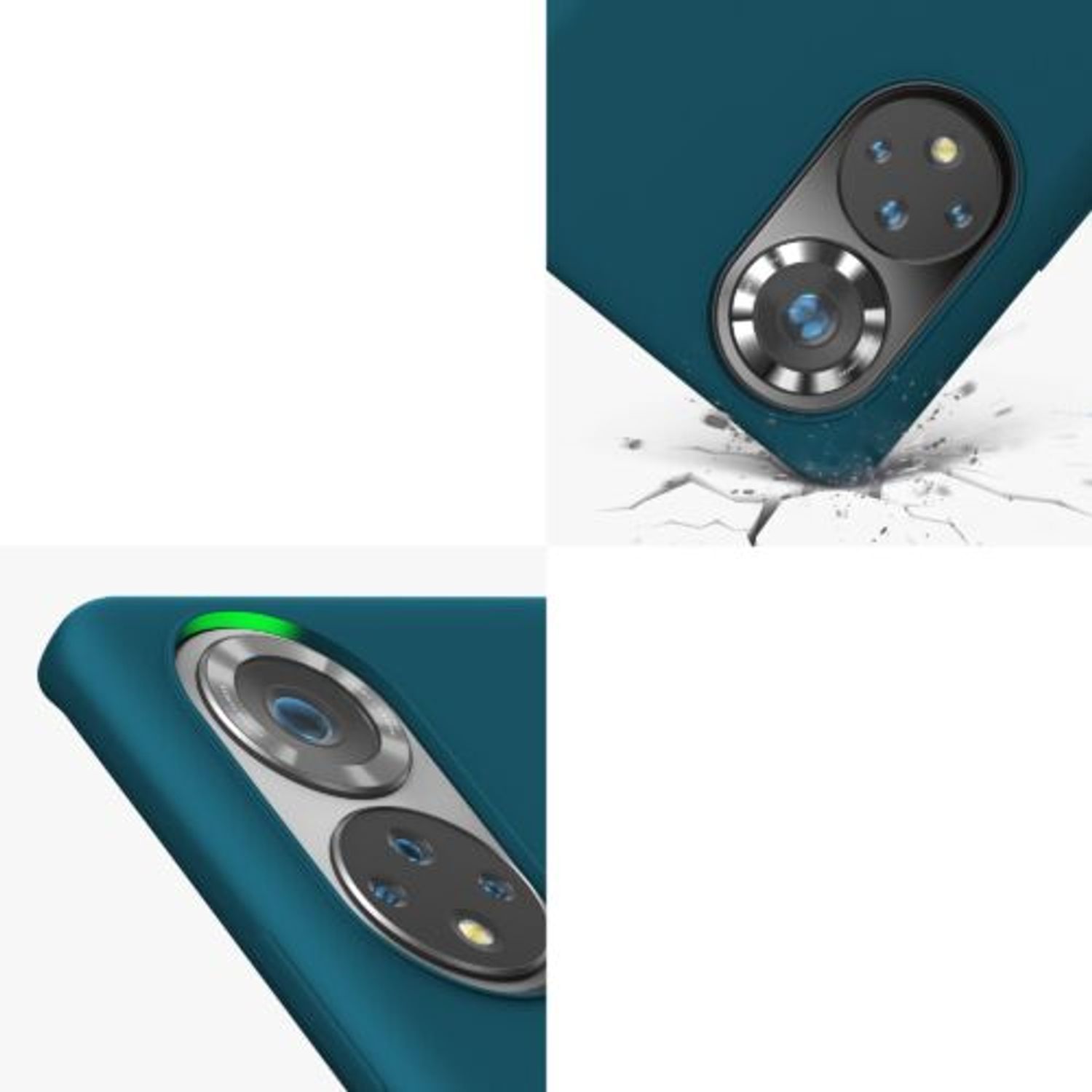 Husa pentru Honor 50, Silicon, Verde, 55481.57 fotografia produsului View 8 L