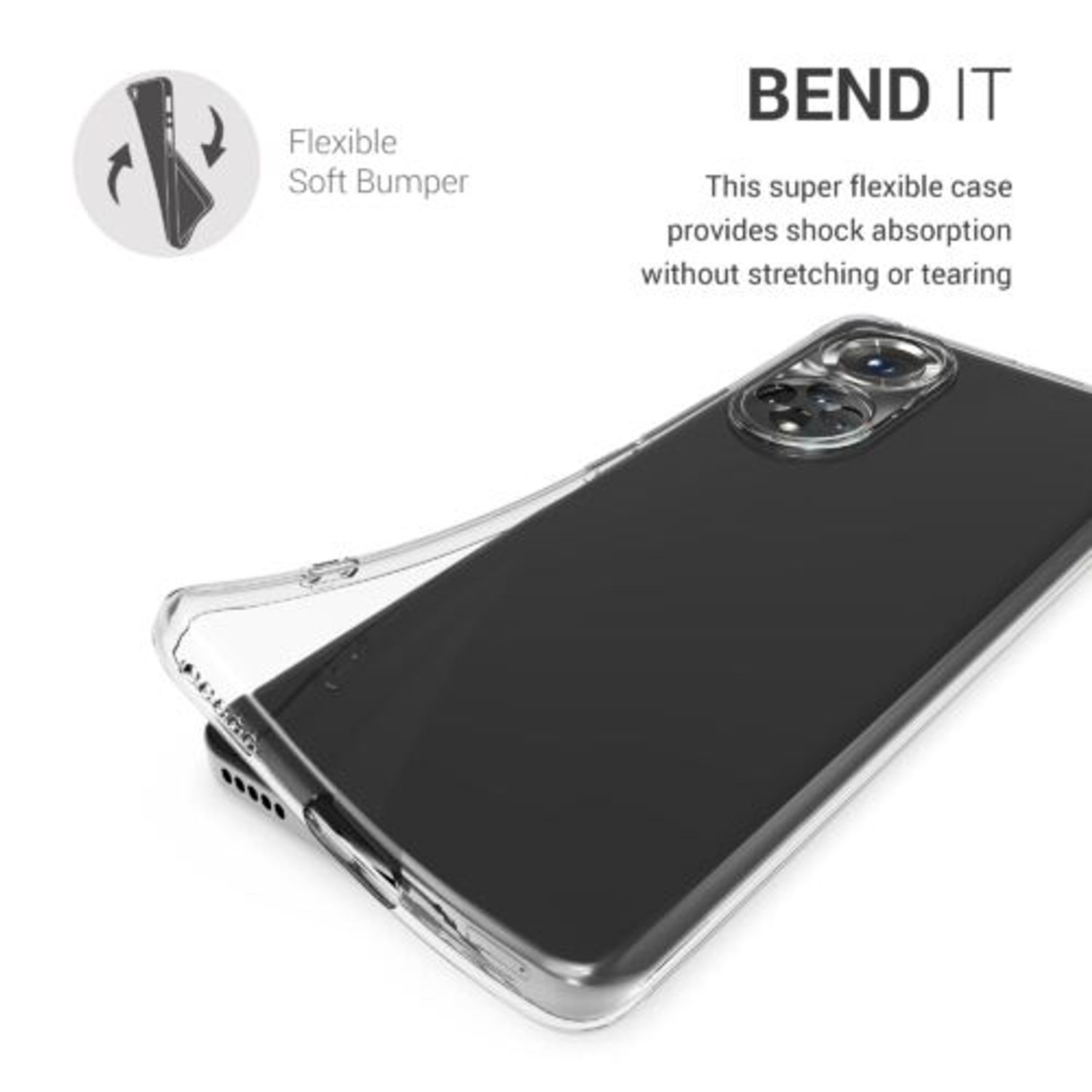 Husa pentru Honor 50, Silicon, Transparent, 55630.03 fotografia produsului View 16 L
