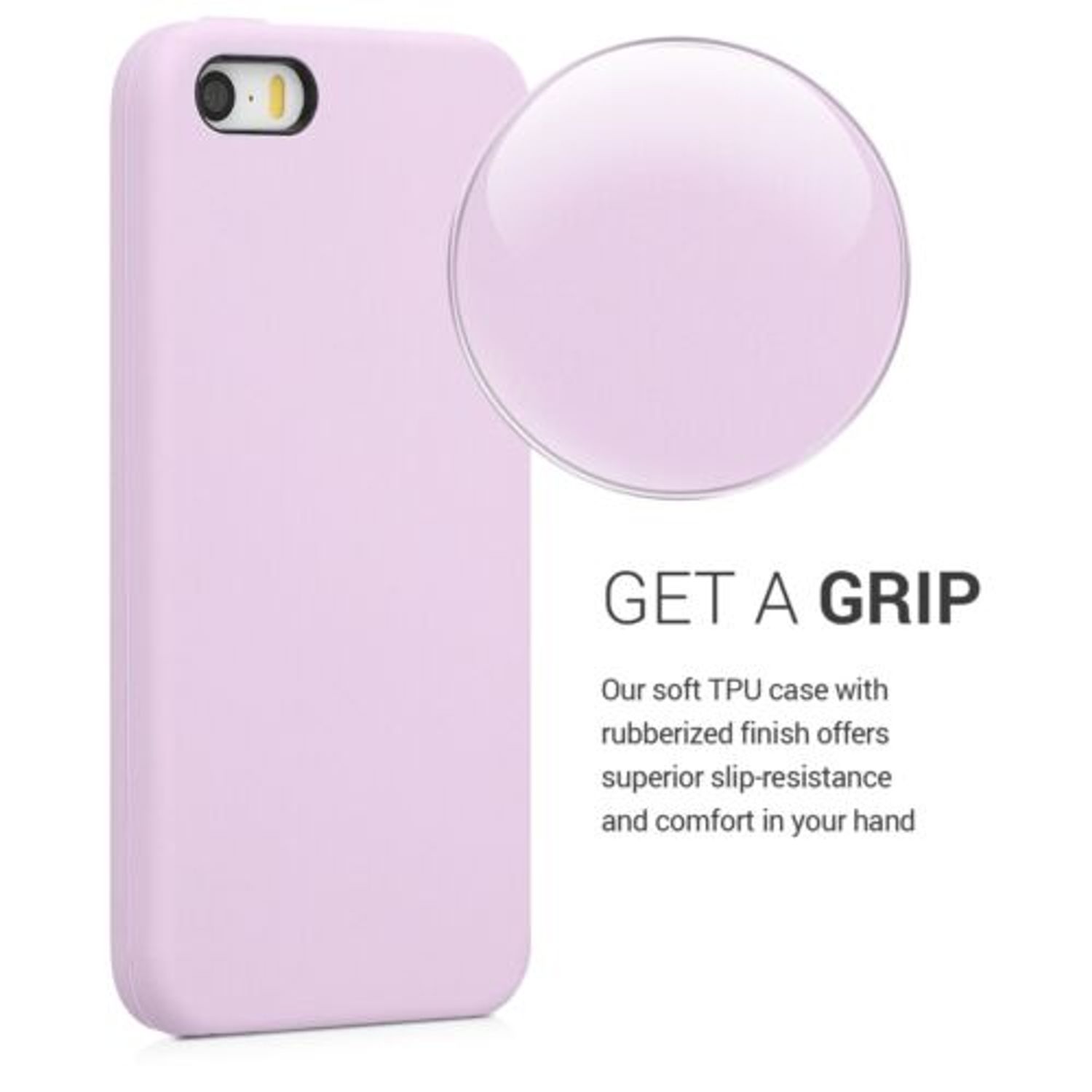 Husa pentru Apple iPhone 5/iPhone 5s/iPhone SE, Silicon, Mov, 42766.140 fotografia produsului View 4 L