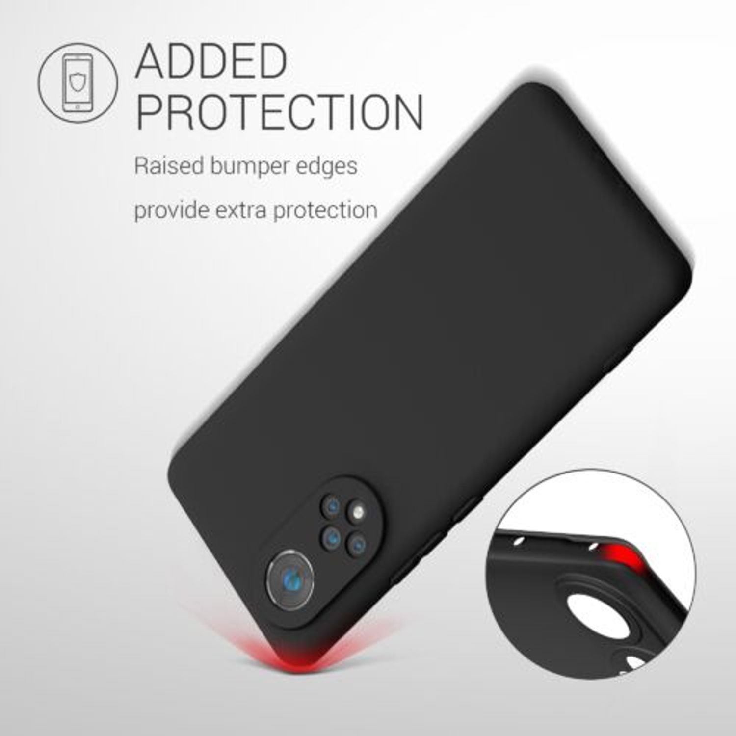 Husa pentru Honor 50, Silicon, Negru, 55409.01 fotografia produsului View 7 L
