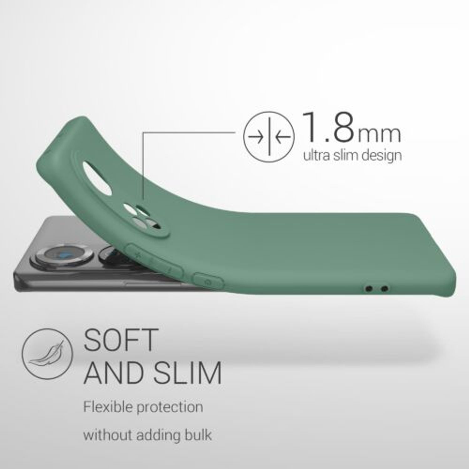 Husa pentru Honor 50, Silicon, Verde, 55409.166 fotografia produsului View 9 L