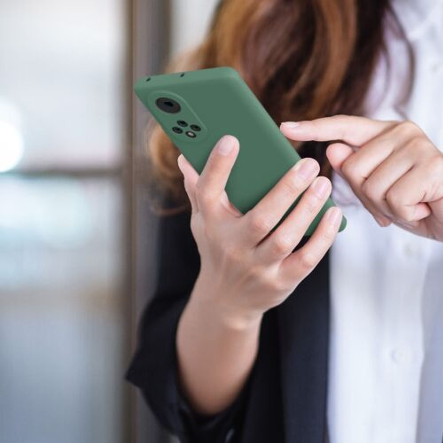Husa pentru Honor 50, Silicon, Verde, 55409.166 fotografia produsului View 8 L