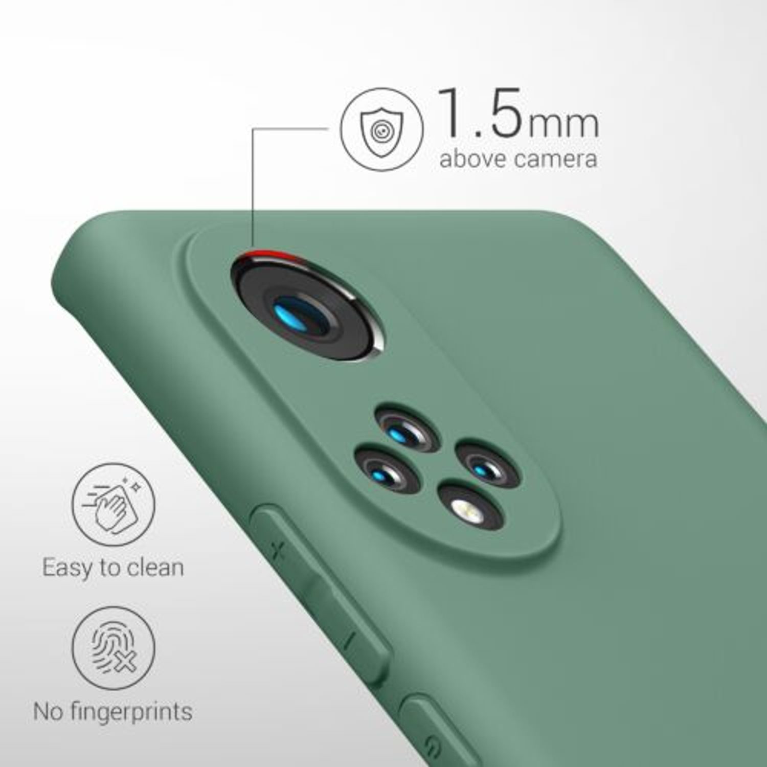 Husa pentru Honor 50, Silicon, Verde, 55409.166 fotografia produsului View 2 L