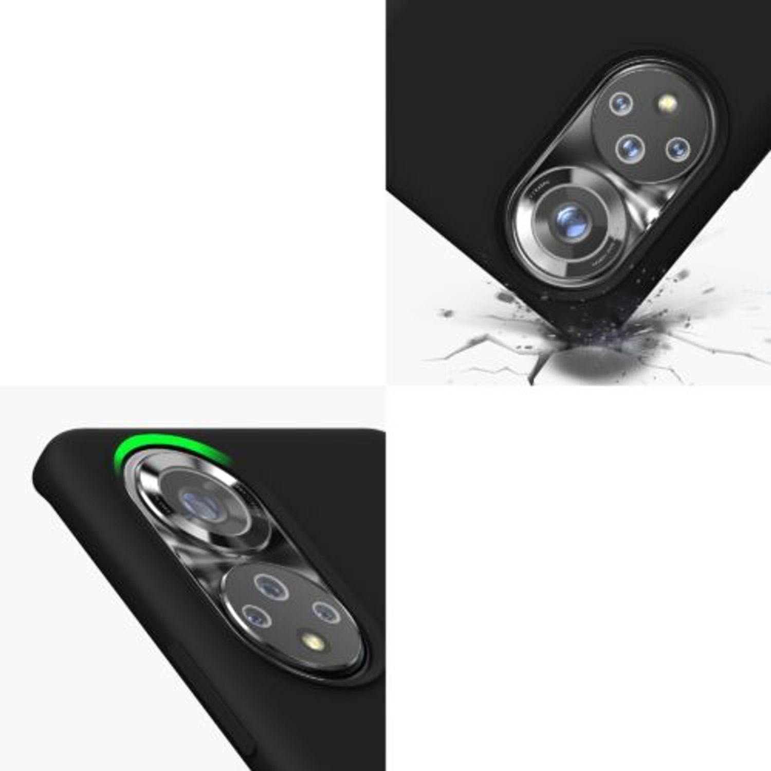 Husa pentru Honor 50 Pro, Silicon, Negru, 55482.01 fotografia produsului View 8 L
