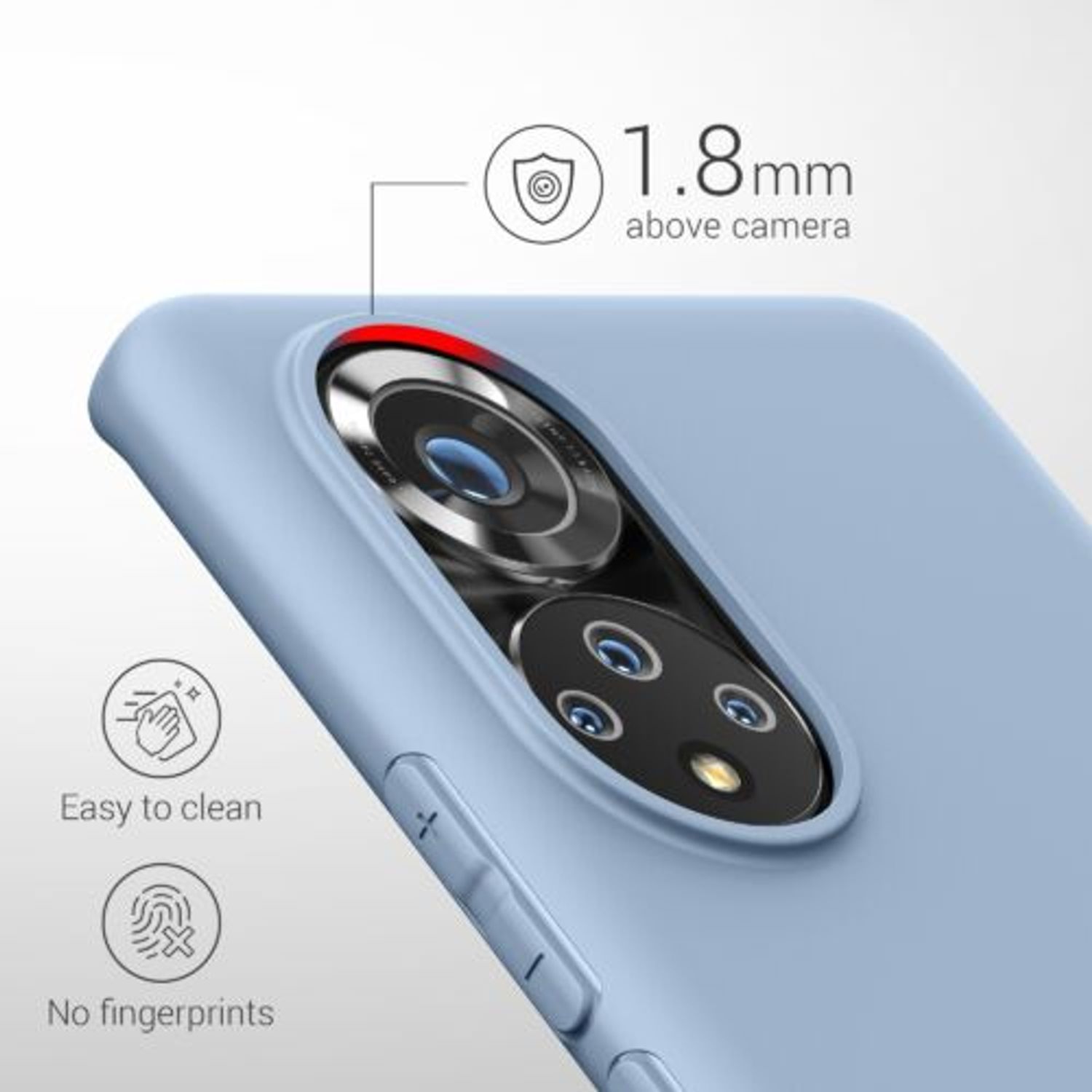 Husa pentru Honor 50 Pro, Silicon, Albastru, 55410.58 fotografia produsului View 4 L