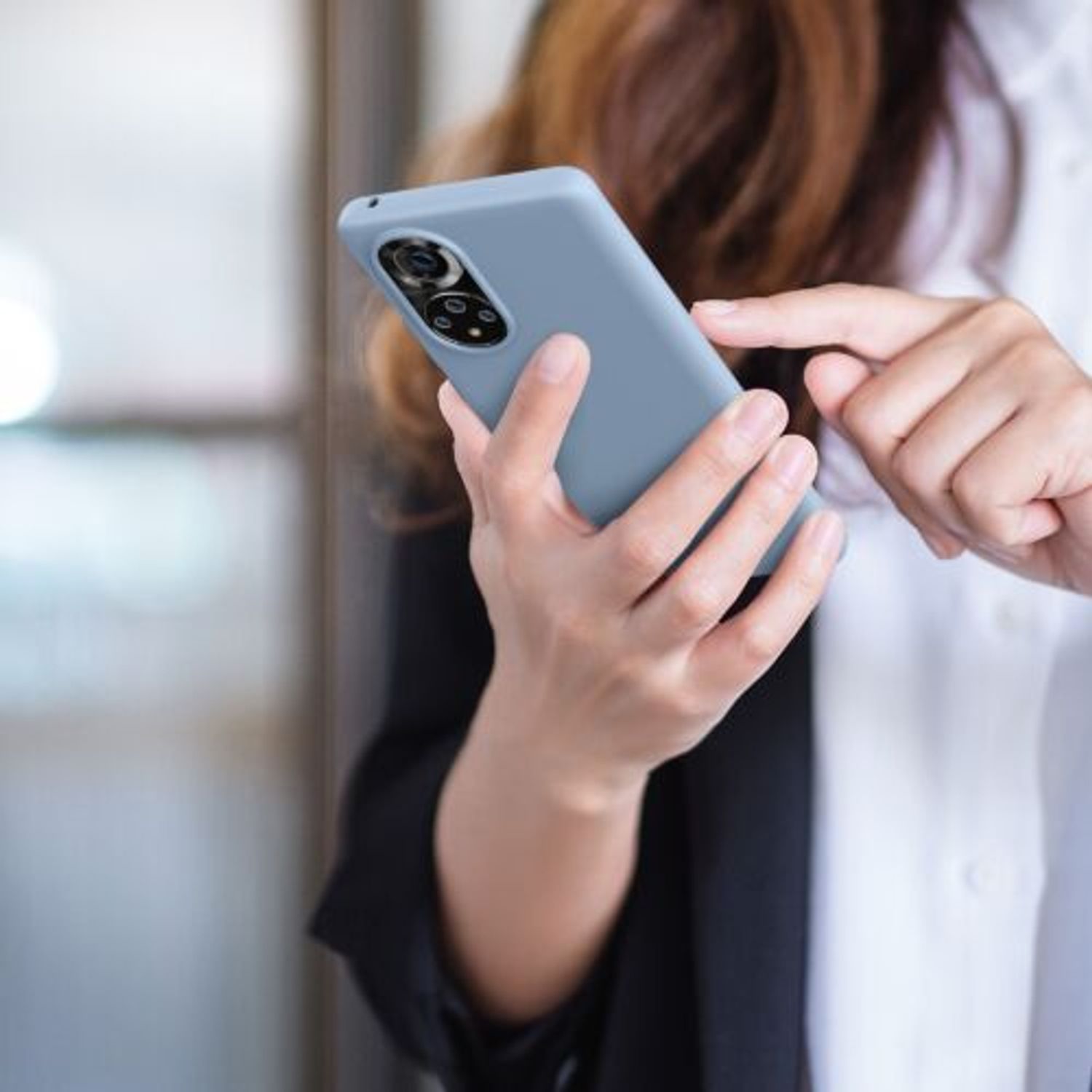 Husa pentru Honor 50 Pro, Silicon, Albastru, 55410.58 fotografia produsului View 5 L