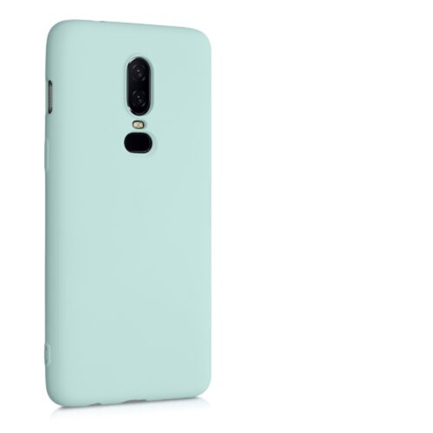 Husa pentru OnePlus 6, Silicon, Verde, 55346.200 fotografia produsului