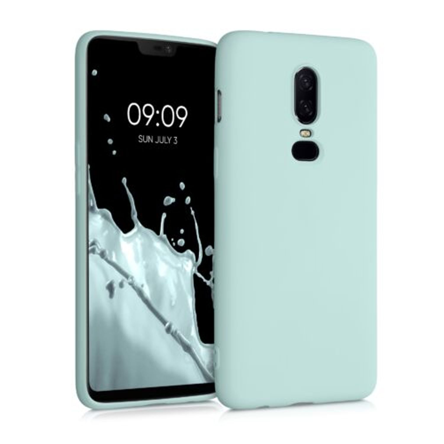 Husa pentru OnePlus 6, Silicon, Verde, 55346.200 fotografia produsului View 9 L