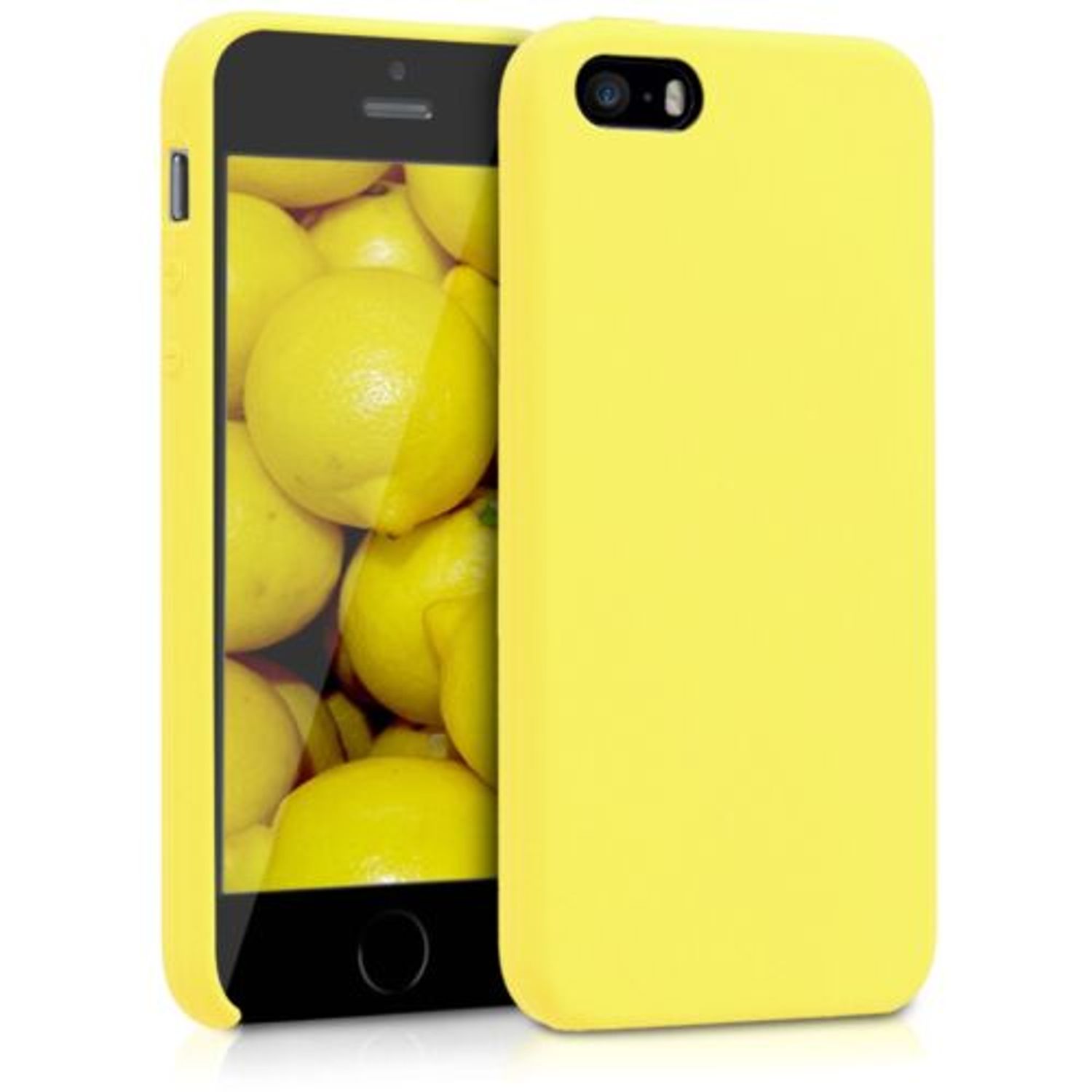 Husa pentru Apple iPhone 5/iPhone 5s/iPhone SE, Silicon, Galben, 42766.75 fotografia produsului