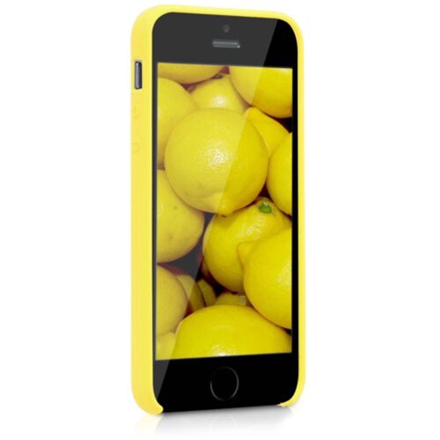 Husa pentru Apple iPhone 5/iPhone 5s/iPhone SE, Silicon, Galben, 42766.75 fotografia produsului View 3 L