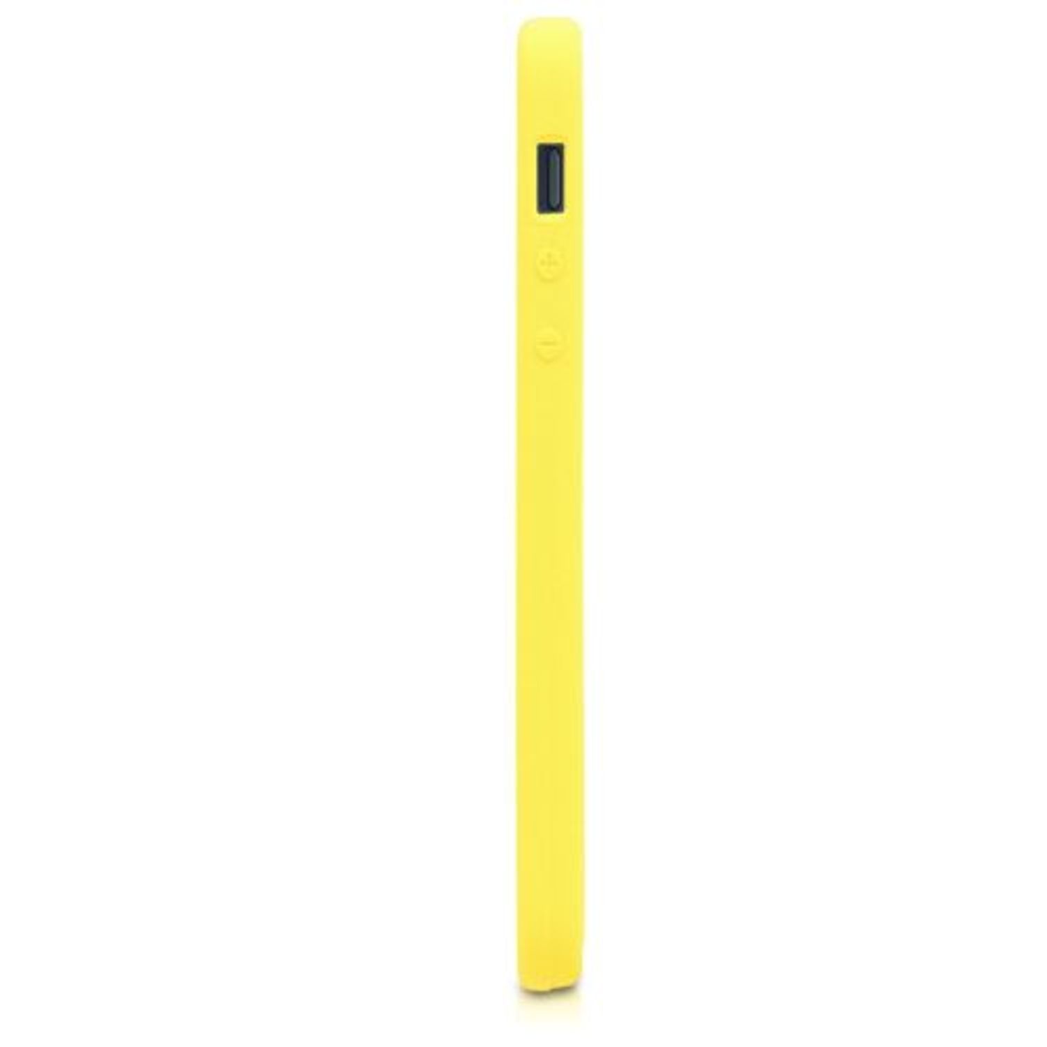 Husa pentru Apple iPhone 5/iPhone 5s/iPhone SE, Silicon, Galben, 42766.75 fotografia produsului View 5 L
