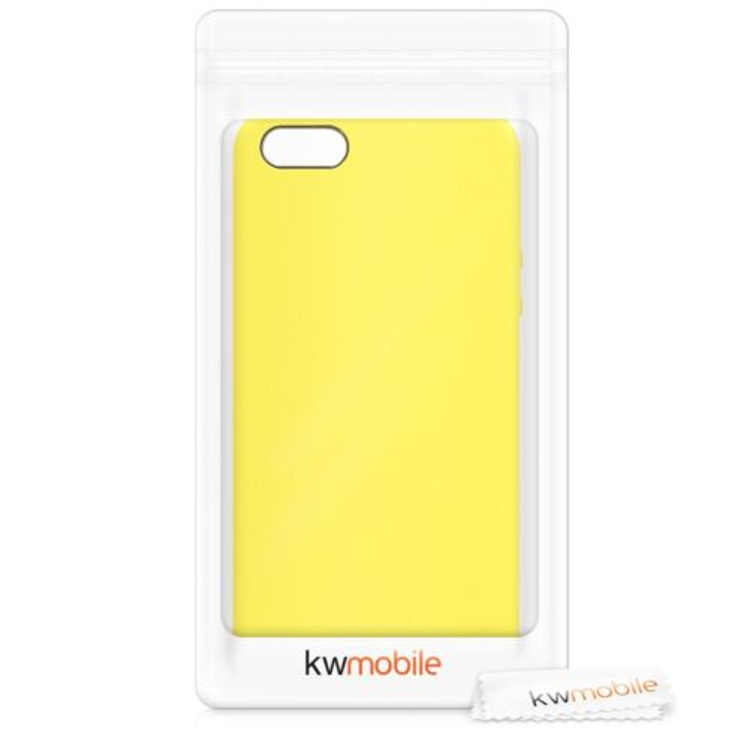 Husa pentru Apple iPhone 5/iPhone 5s/iPhone SE, Silicon, Galben, 42766.75 fotografia produsului View 7 L
