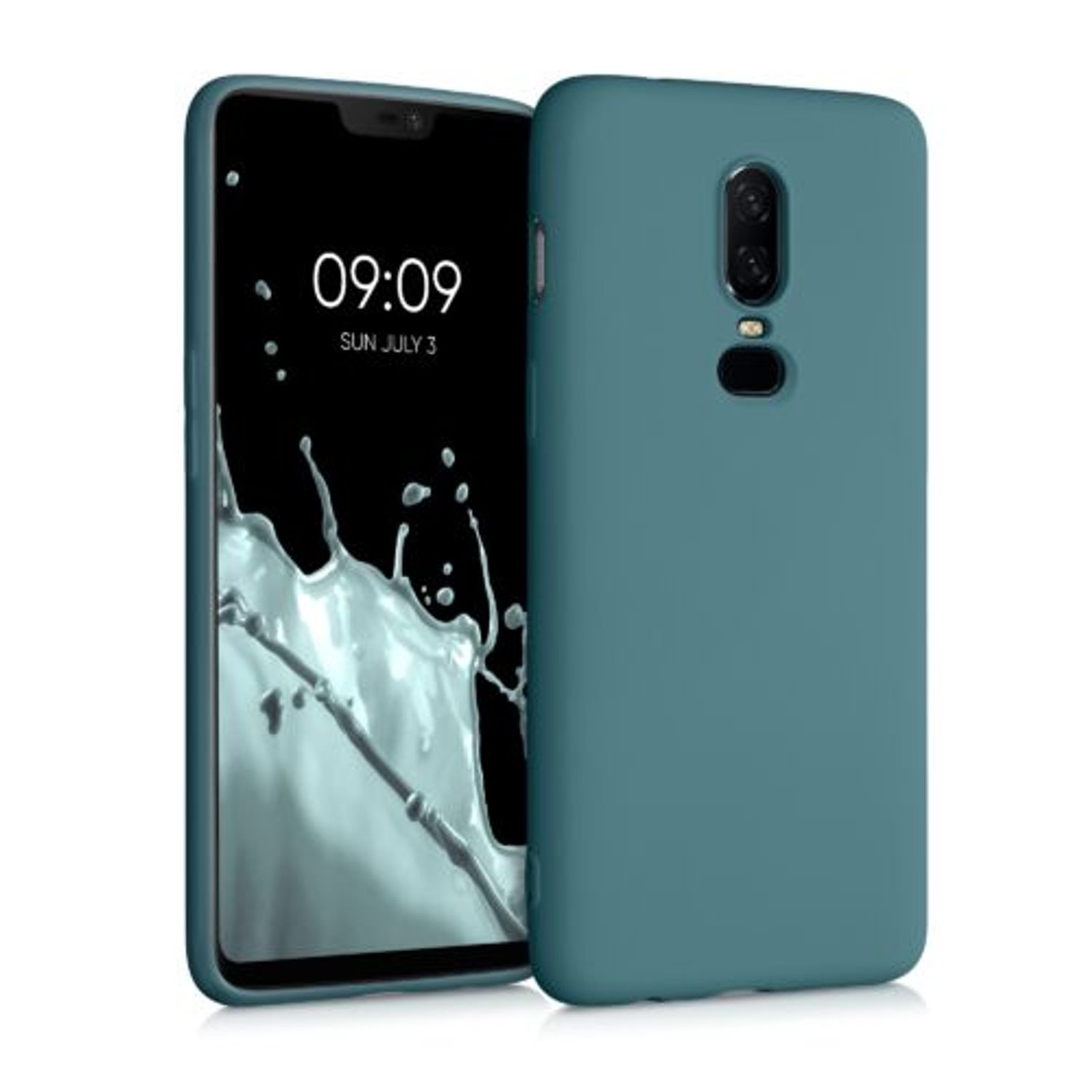 Husa pentru OnePlus 6, Silicon, Verde, 55346.57 fotografia produsului View 9 L