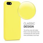 Husa pentru Apple iPhone 5/iPhone 5s/iPhone SE, Silicon, Galben, 42766.75 fotografia produsului View 4 S