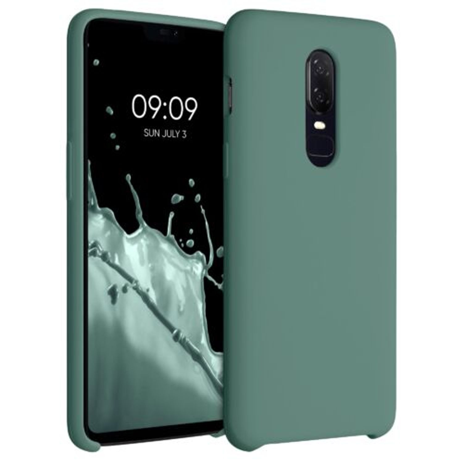 Husa pentru OnePlus 6, Silicon, Verde, 46122.166 fotografia produsului View 8 L