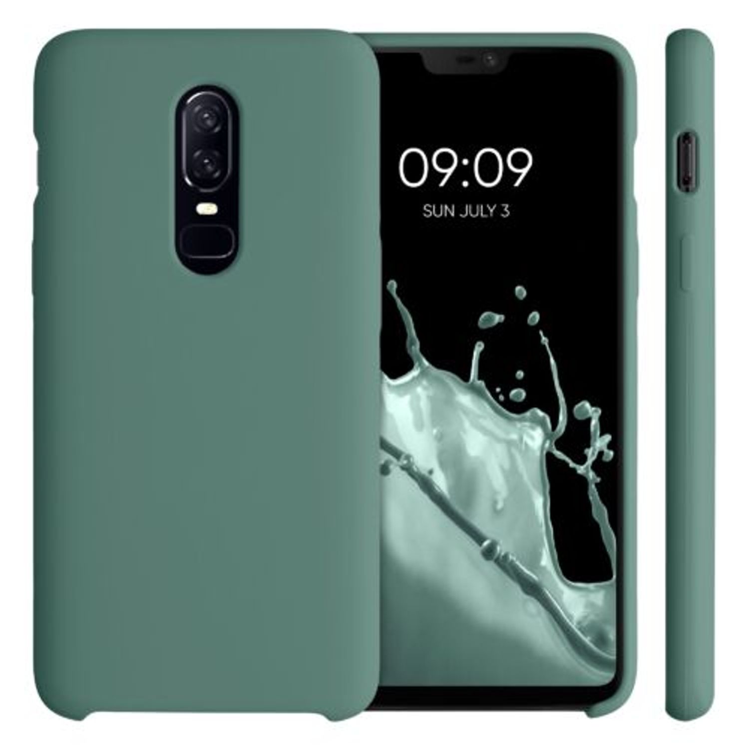 Husa pentru OnePlus 6, Silicon, Verde, 46122.166 fotografia produsului View 7 L