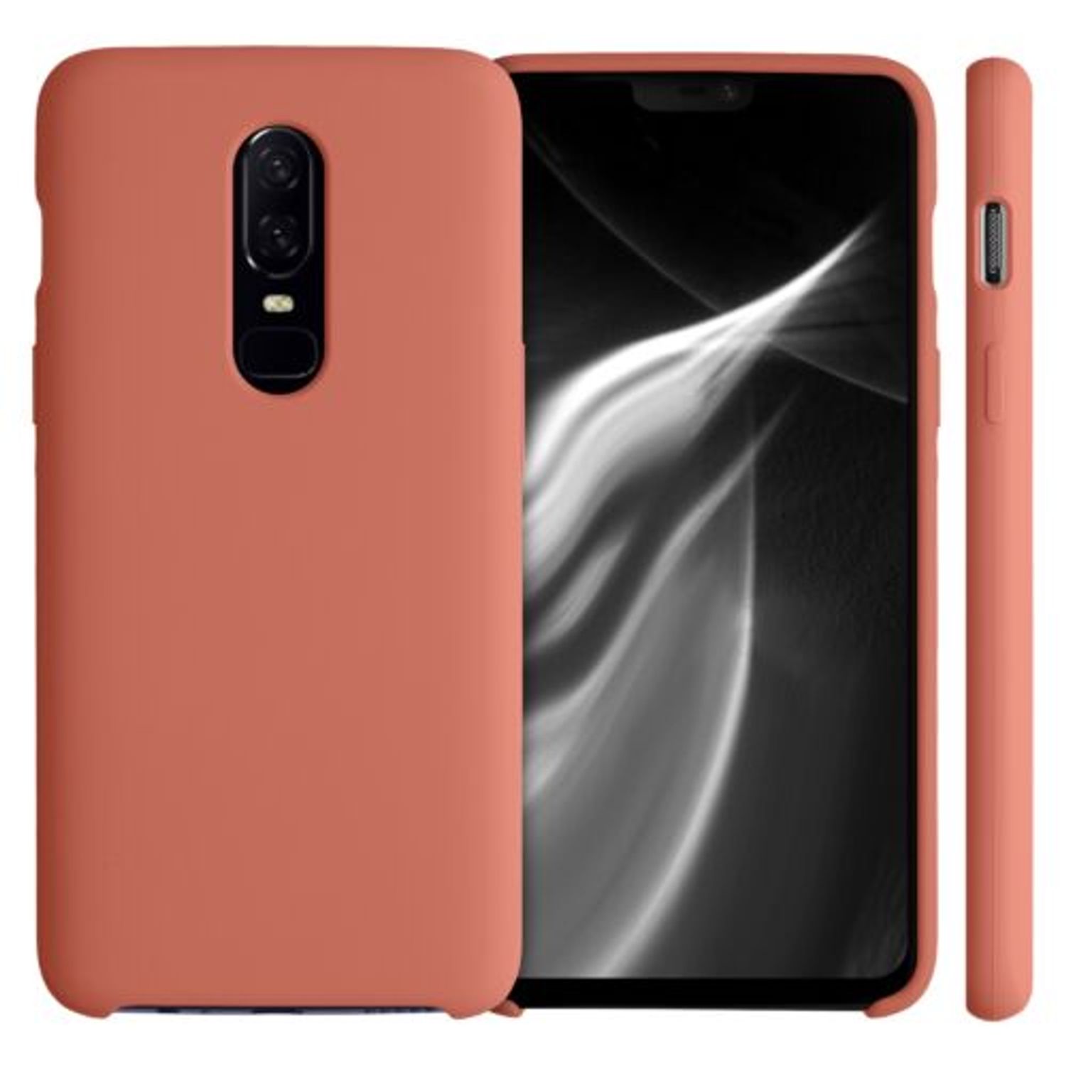 Husa pentru OnePlus 6, Silicon, Roz, 46122.215 fotografia produsului View 2 L