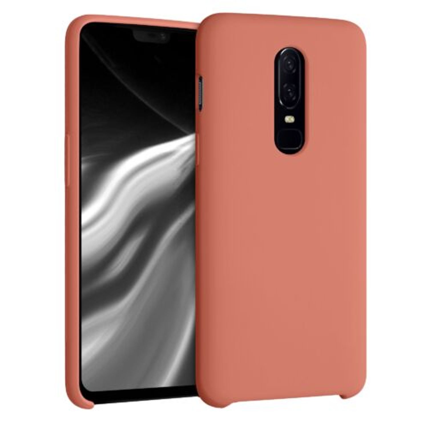 Husa pentru OnePlus 6, Silicon, Roz, 46122.215 fotografia produsului