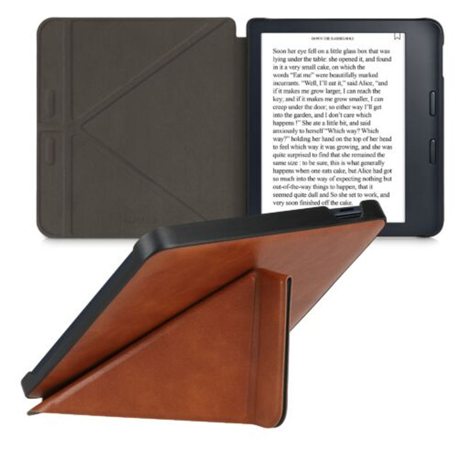 Husa pentru Kobo Libra 2, Kwmobile, Maro, Piele ecologica, 56576.05 fotografia produsului View 8 L