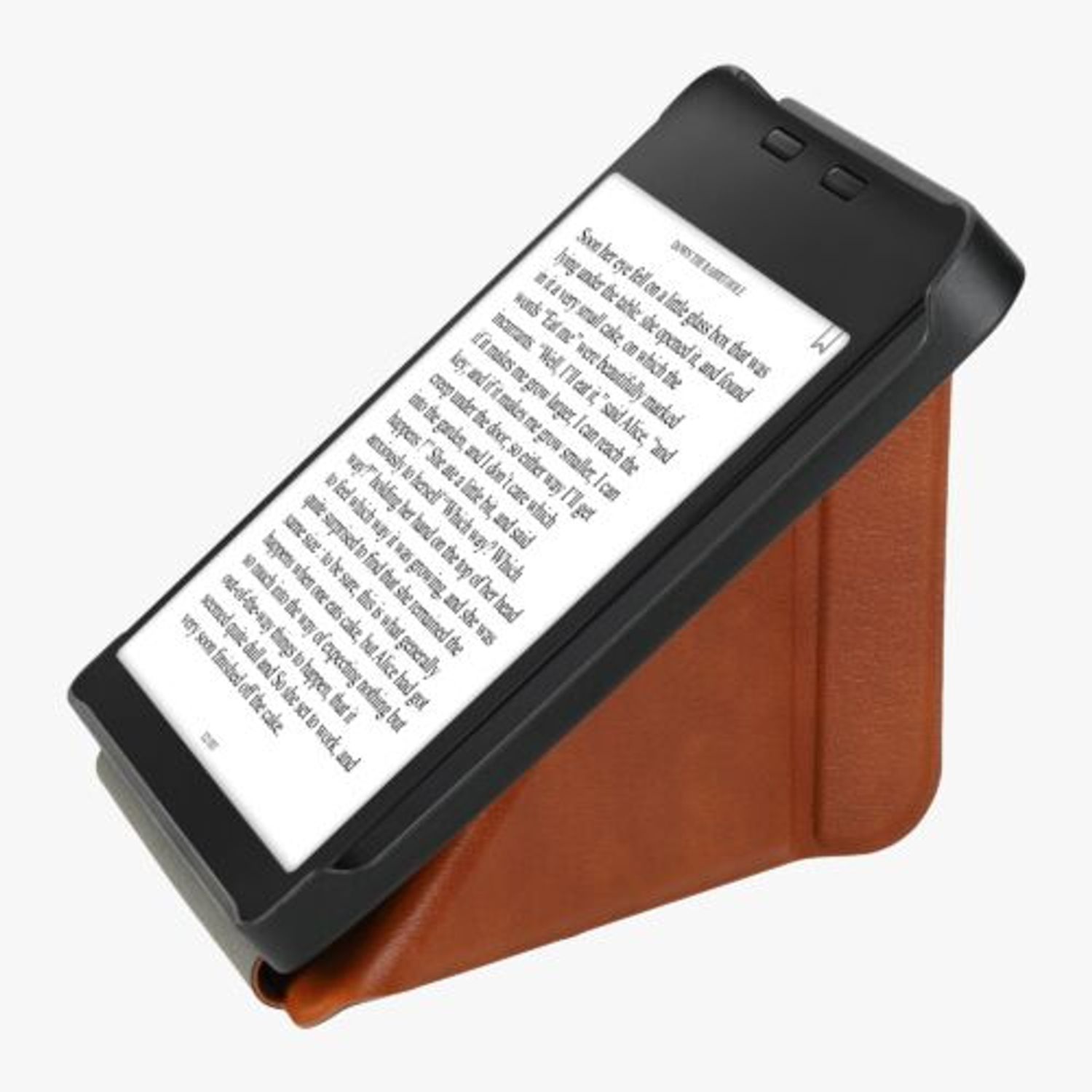 Husa pentru Kobo Libra 2, Kwmobile, Maro, Piele ecologica, 56576.05 fotografia produsului View 2 L