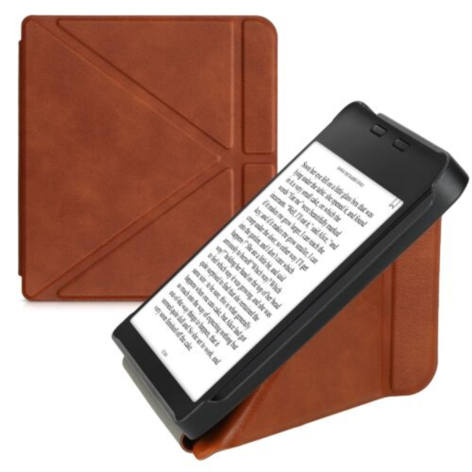 Husa pentru Kobo Libra 2, Kwmobile, Maro, Piele ecologica, 56576.05 fotografia produsului View 9 L