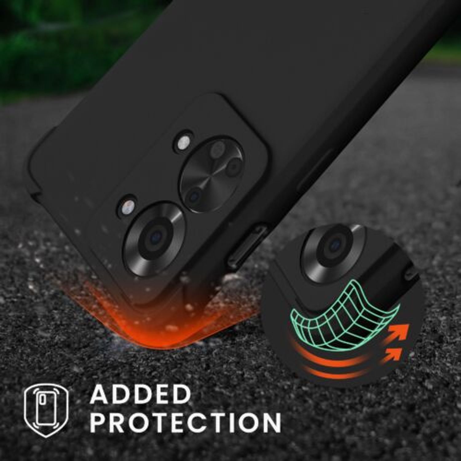 Husa Kwmobile pentru OnePlus Nord 2T, Silicon, Negru, 58770.01 fotografia produsului View 8 L