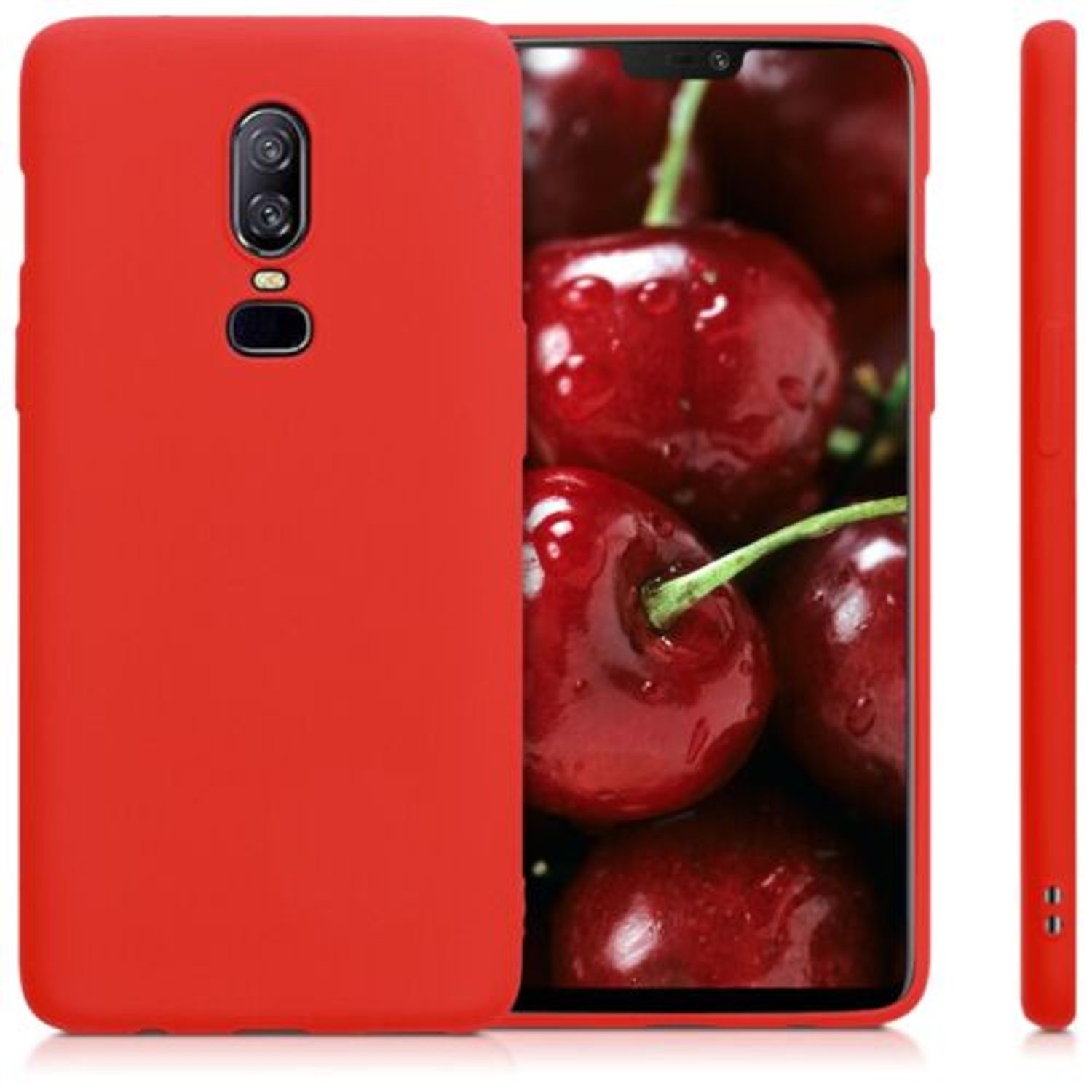 Husa pentru OnePlus 6, Silicon, Rosu, 45432.111 fotografia produsului View 2 L