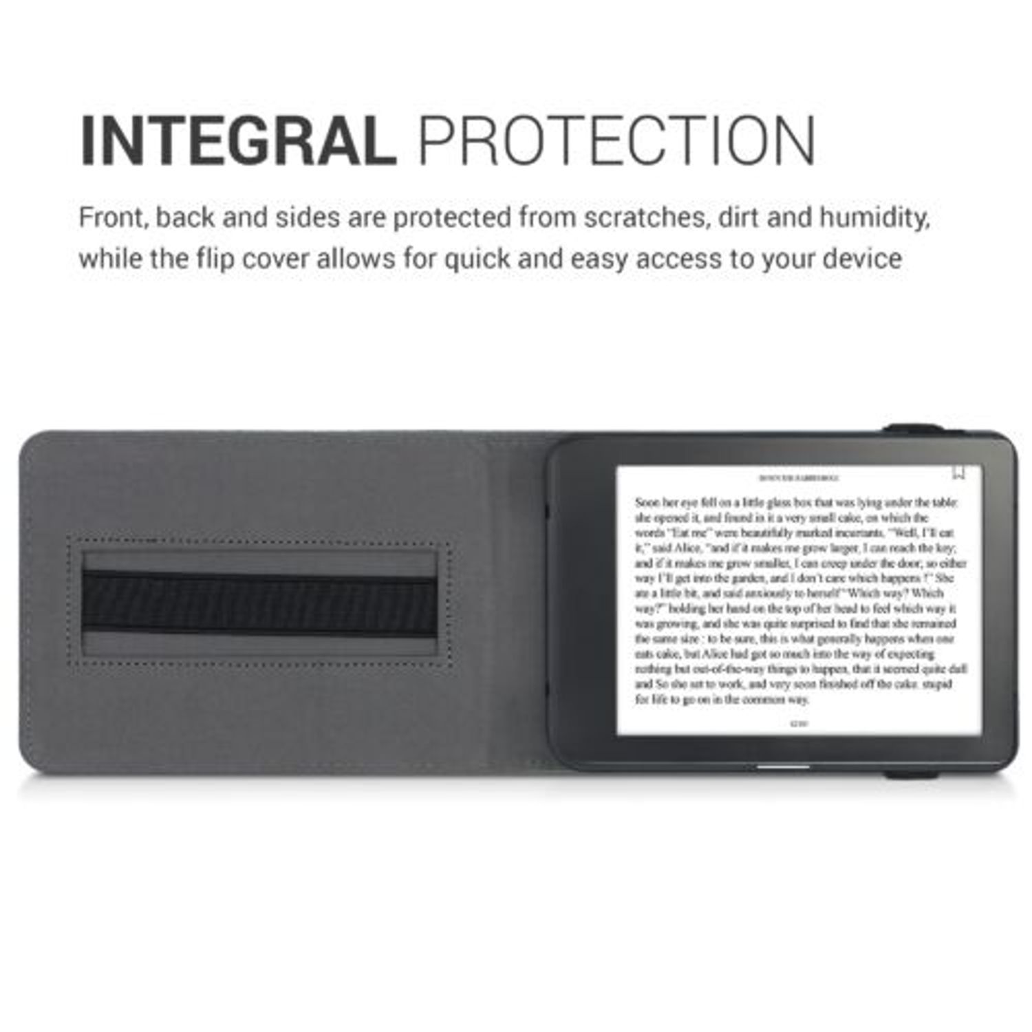 Husa pentru Kobo Clara HD, Textil, Verde, Kwmobile, 48379.78 fotografia produsului View 5 L