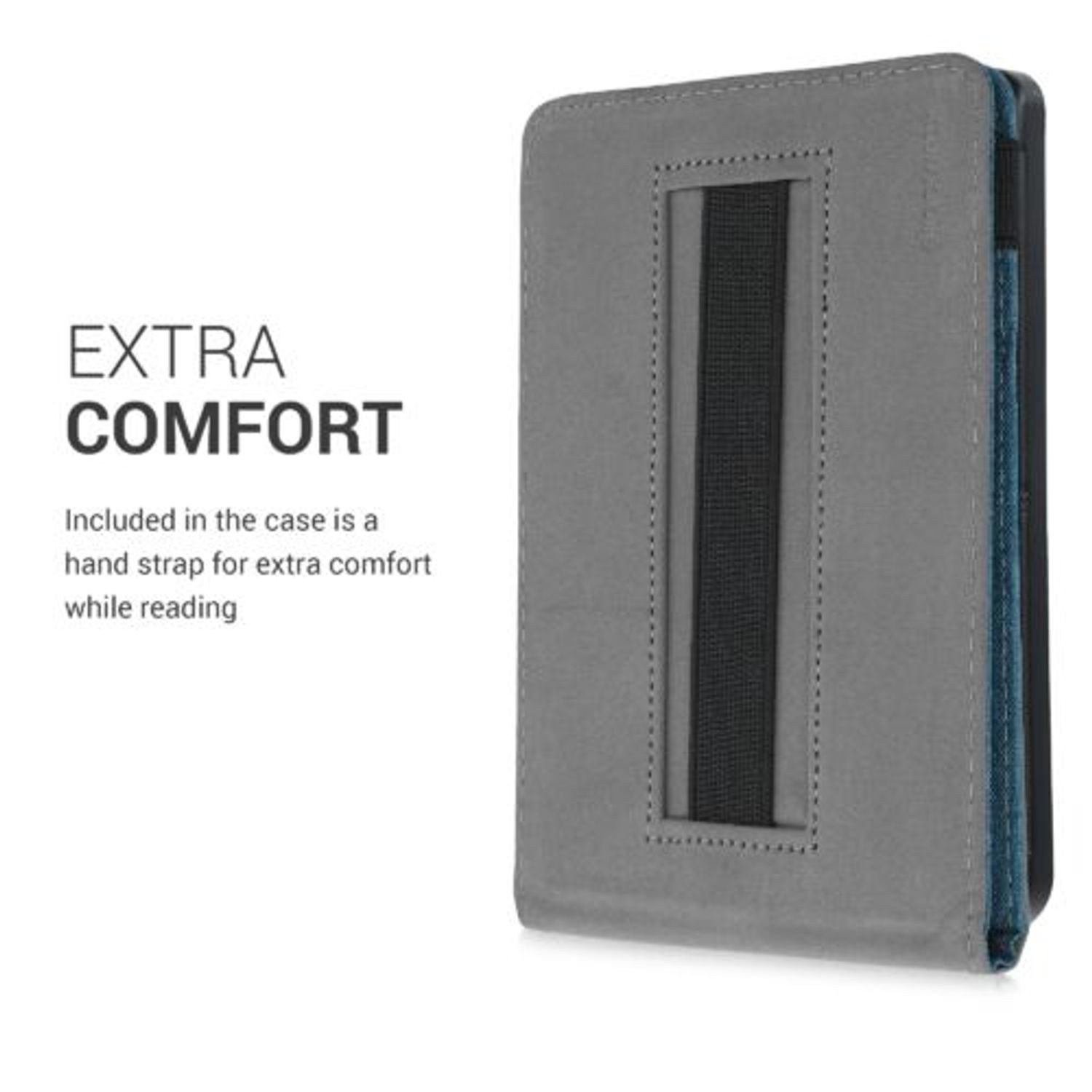 Husa pentru Kobo Clara HD, Textil, Verde, Kwmobile, 48379.78 fotografia produsului View 4 L