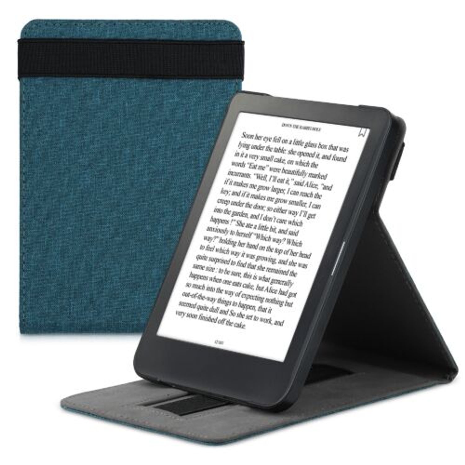 Husa pentru Kobo Clara HD, Textil, Verde, Kwmobile, 48379.78 fotografia produsului