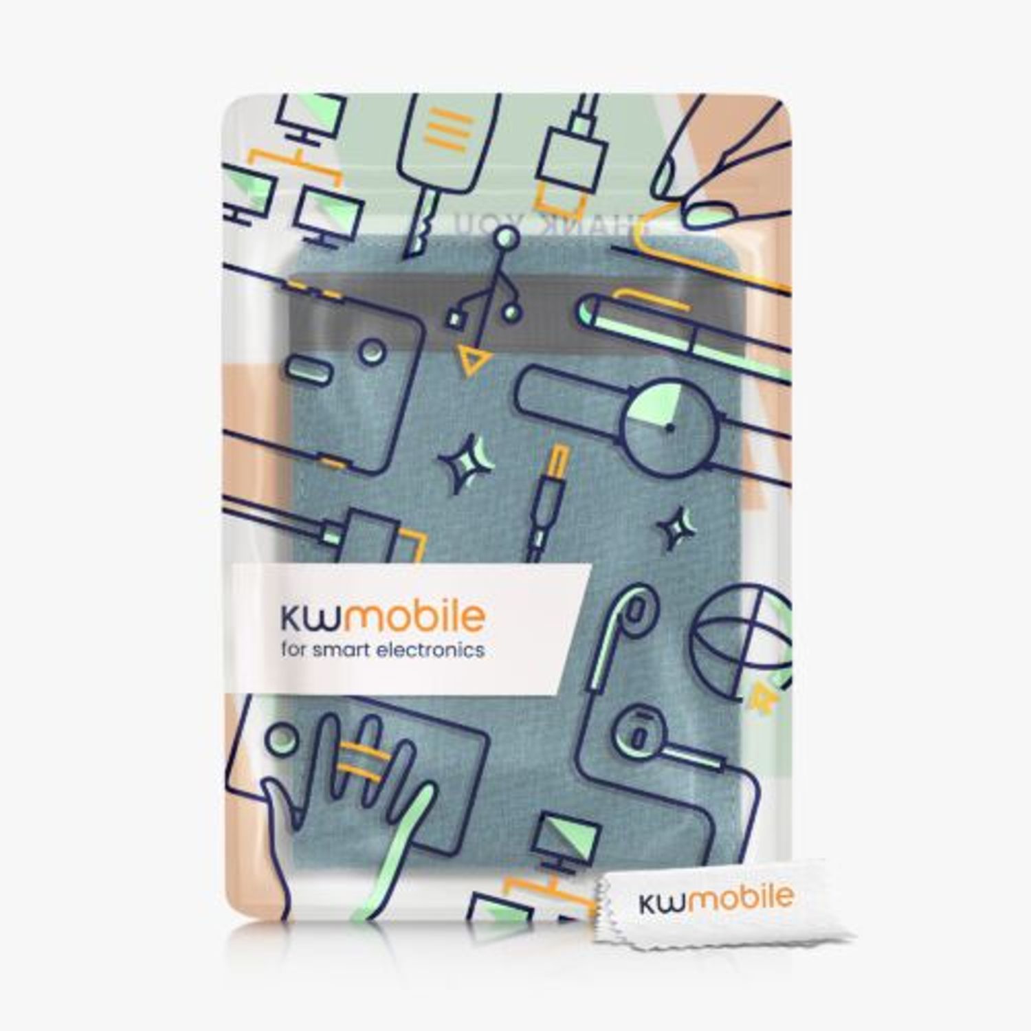 Husa pentru Kobo Clara HD, Textil, Verde, Kwmobile, 48379.78 fotografia produsului View 7 L