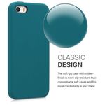Husa pentru Apple iPhone 5/iPhone 5s/iPhone SE, Silicon, Albastru, 42766.57 fotografia produsului View 4 S