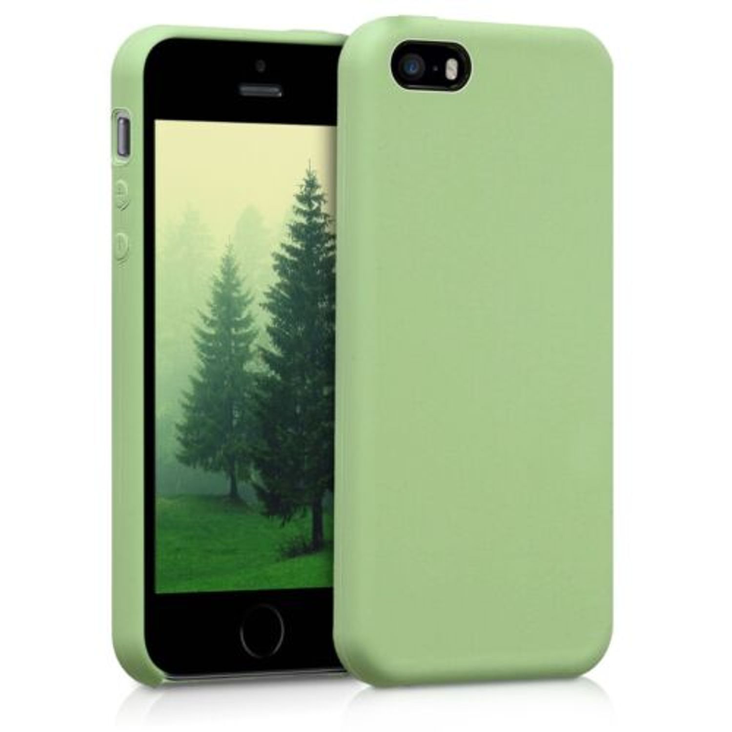 Husa pentru Apple iPhone 5/iPhone 5s/iPhone SE, Silicon, Verde, 42766.79 fotografia produsului View 8 L